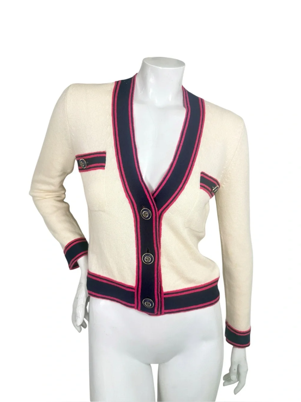 Chanel 20C Resort 2020 Cashmere CC Cardigan FR 34